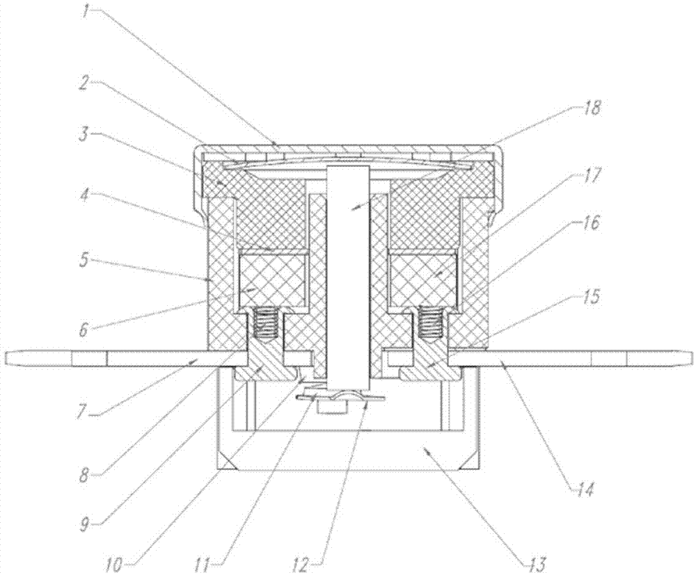 Short-circuited prevention power failure resetting type snap action thermostat