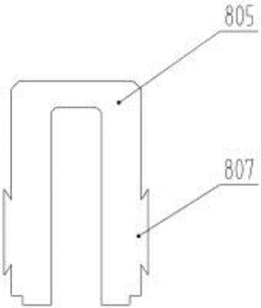 Automatic grabbing device for injection-molded blades