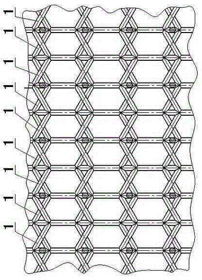 Titanium-based three-dimensional network structure artificial bone implant