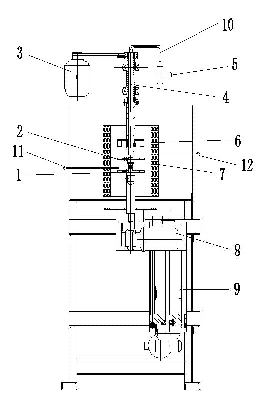 Optical glass rapid quenching furnace