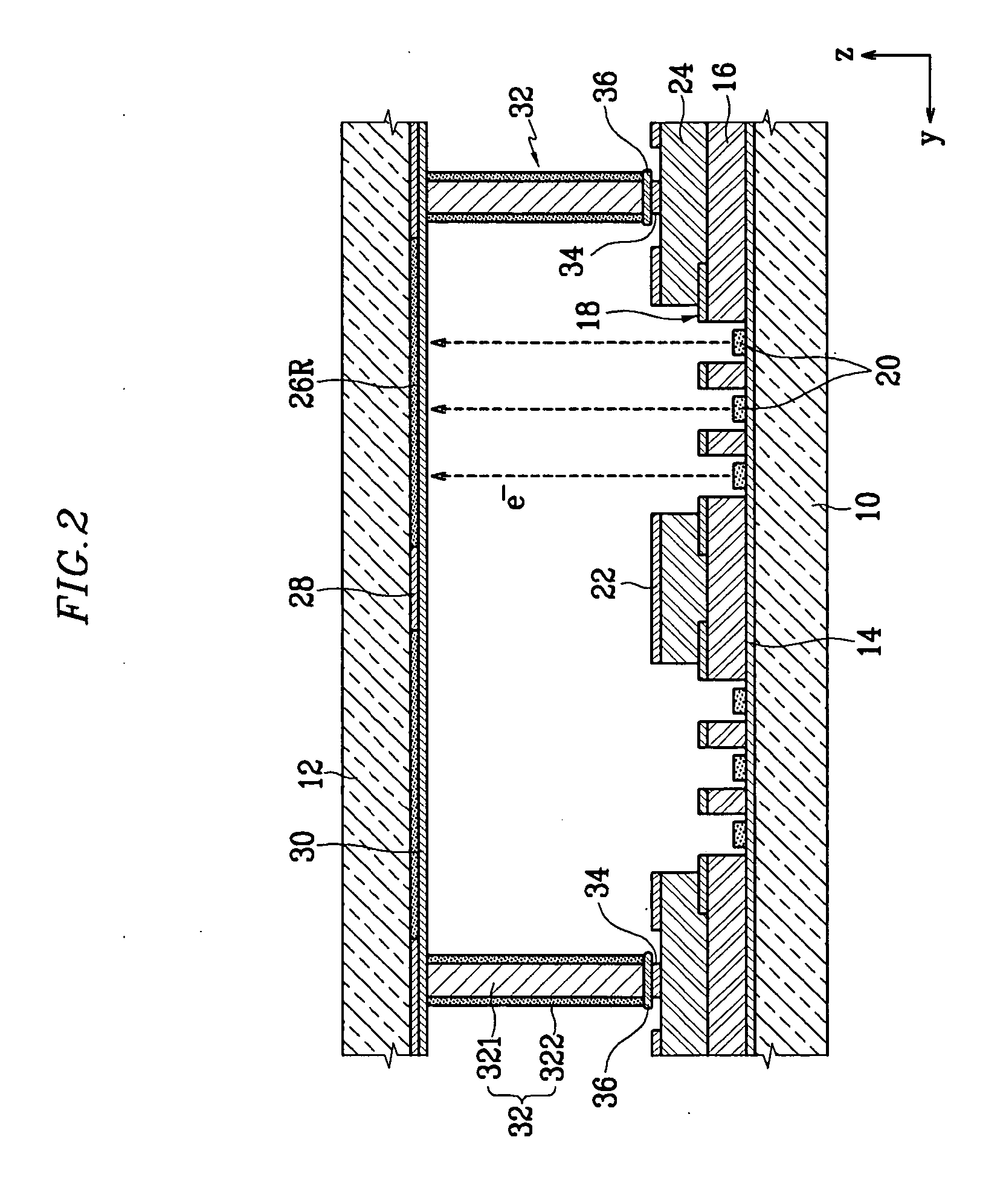 Electron emission display