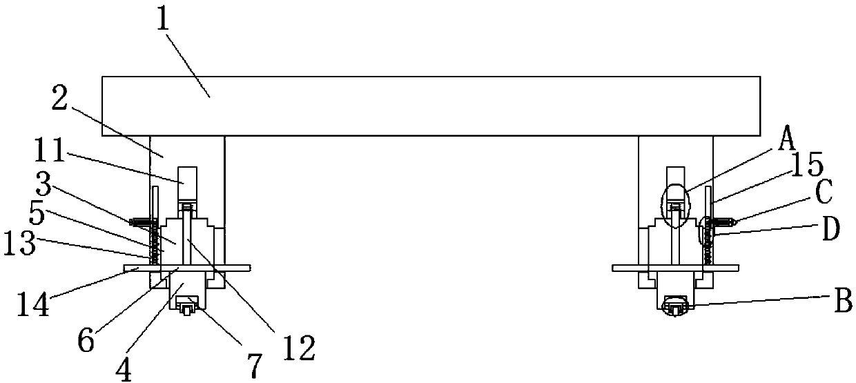 Hardware part casting working table