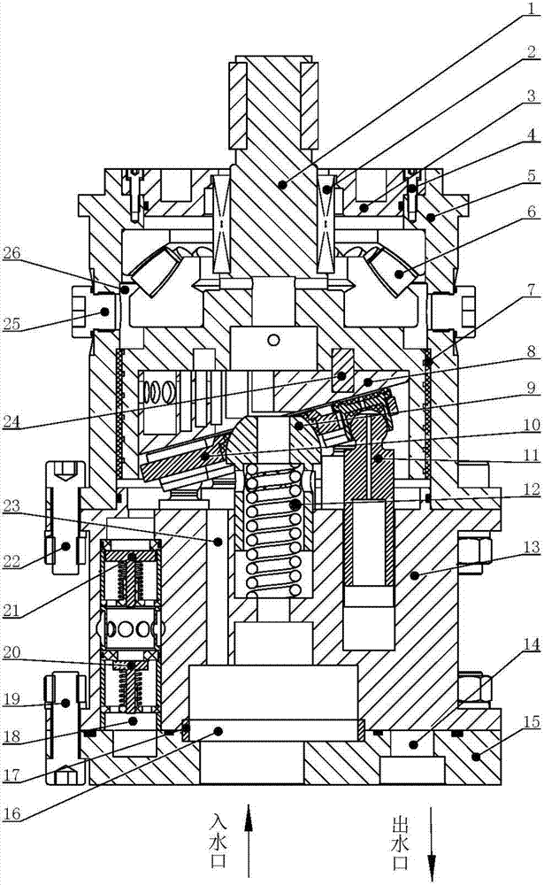 Fully water-lubricated valve distribution plunger pump