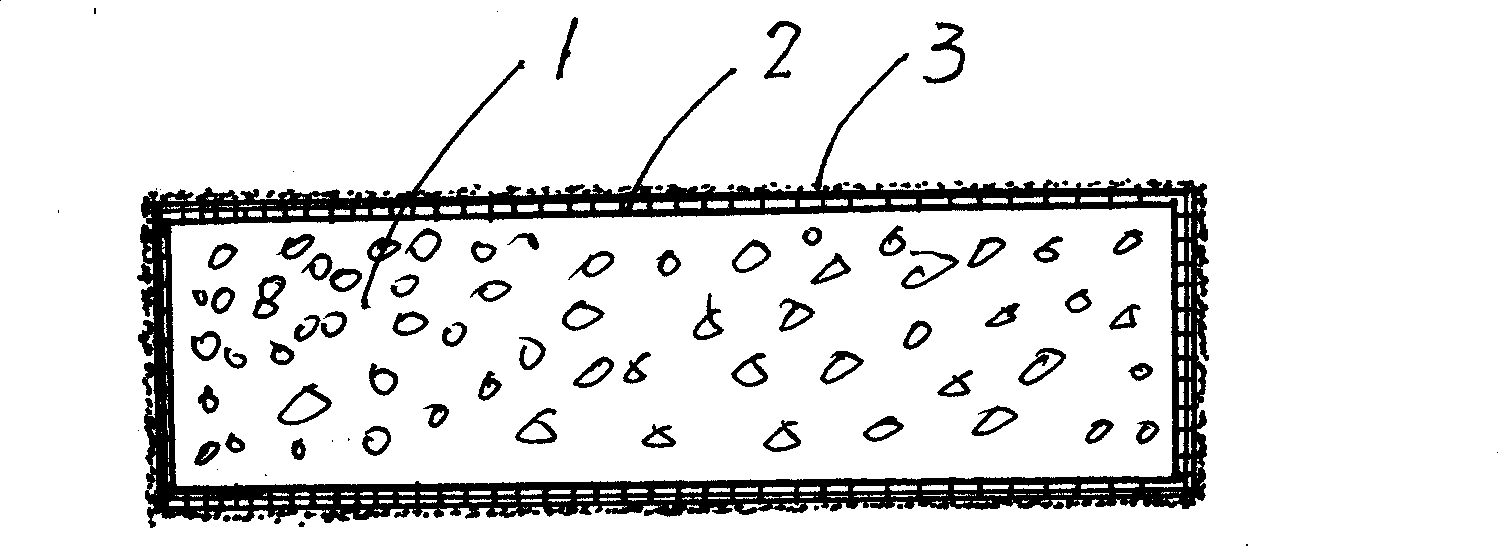 Sponge composite gridding sanding block and production method thereof