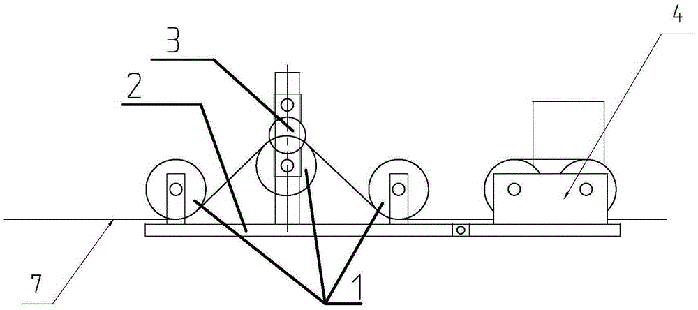 A motorized winch with weight protection device