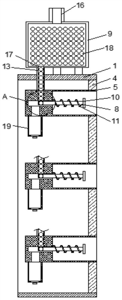 Fixed-point targeting device for volleyball training