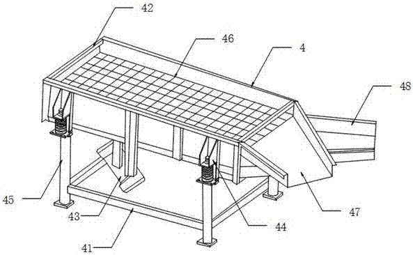 Smashing and grinding integrated raw material processing device for preparation of Relinqing tablets