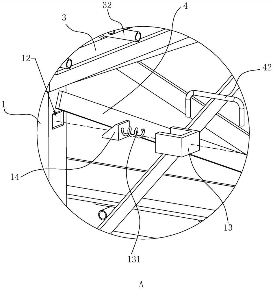 Concrete floor slab adopting hollow formwork and rapid construction method thereof