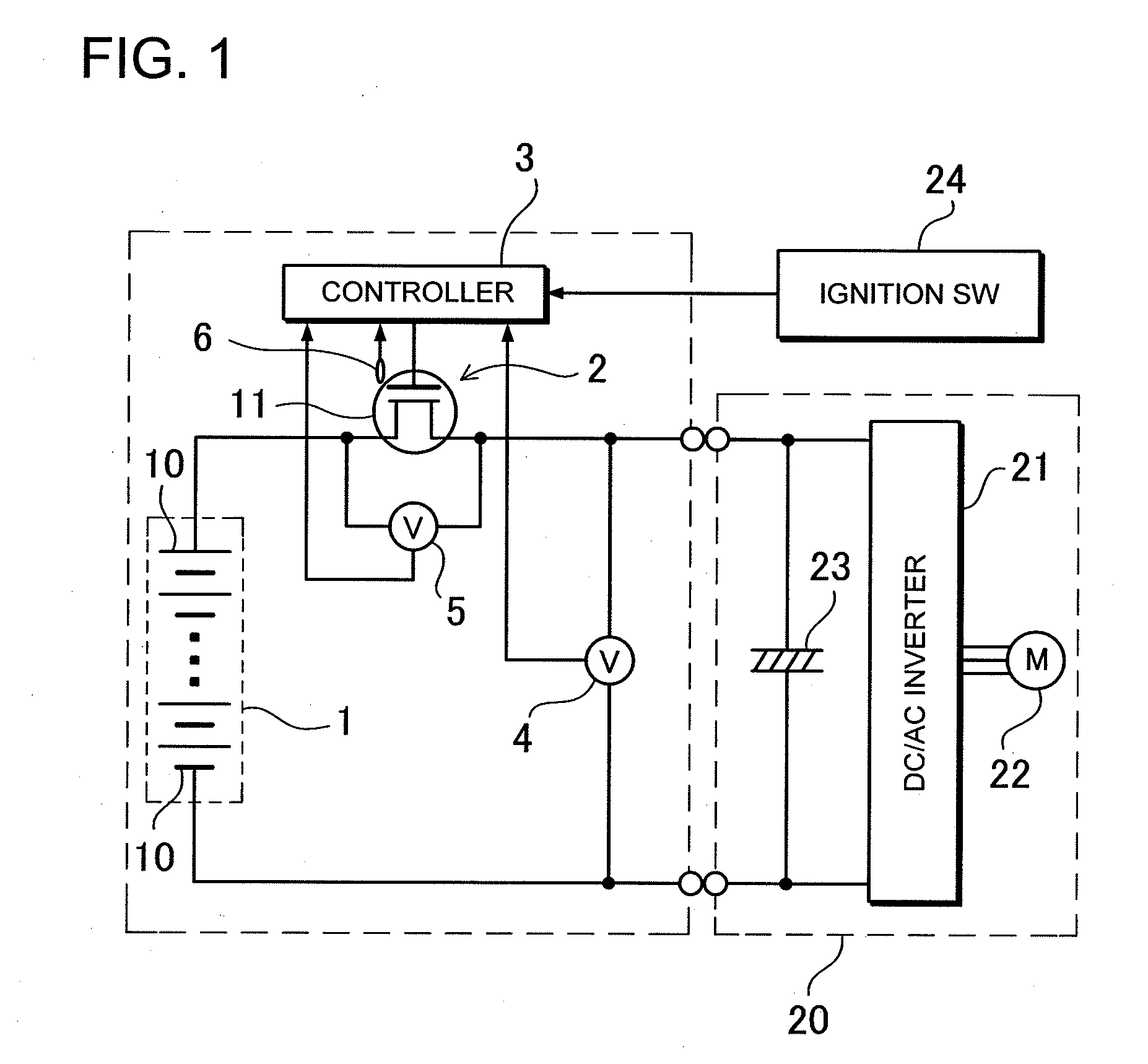 Power supply device having precharging function