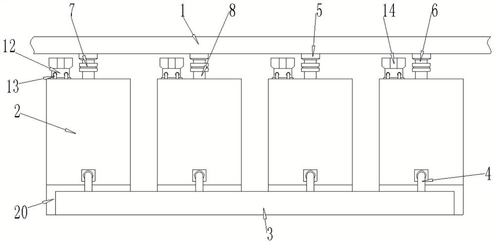 Ecological purification treatment device for sponge city