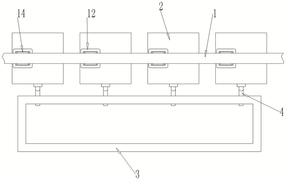 Ecological purification treatment device for sponge city