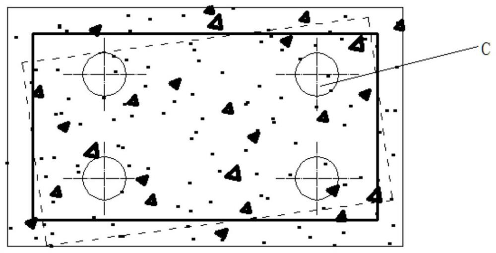 Reconstruction method of subsidence hydraulic structure