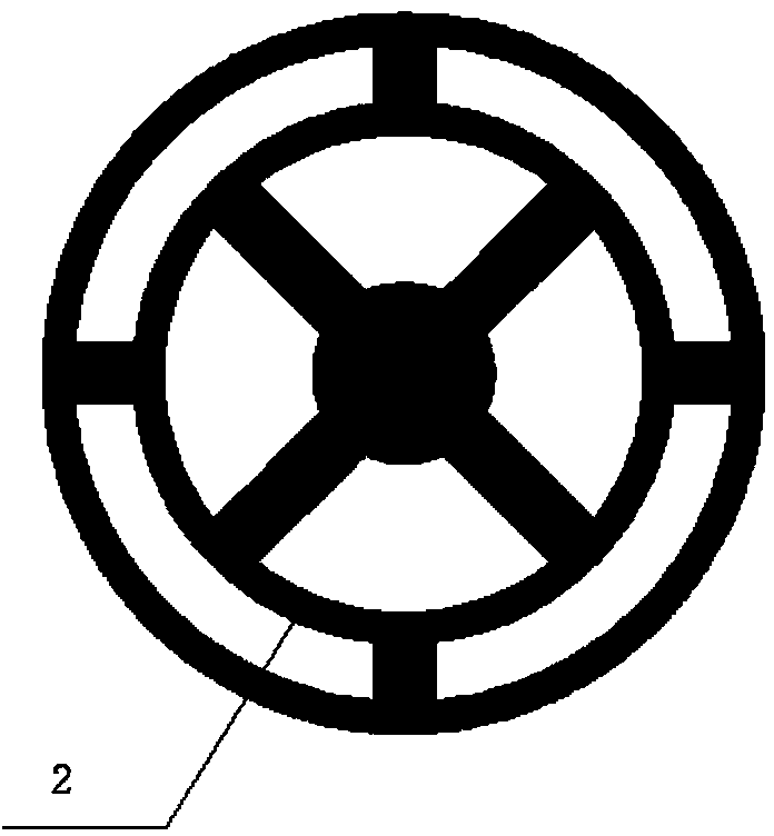 Compound internal member applied to circulating fluidized bed desulfuration reactor