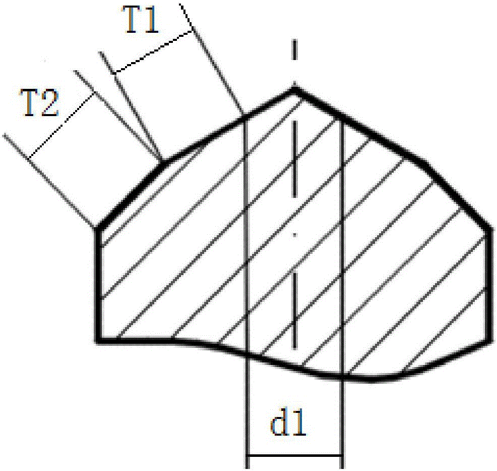 Drilling integrated tool of double-tapered angle laminated structure with variable spiral groove