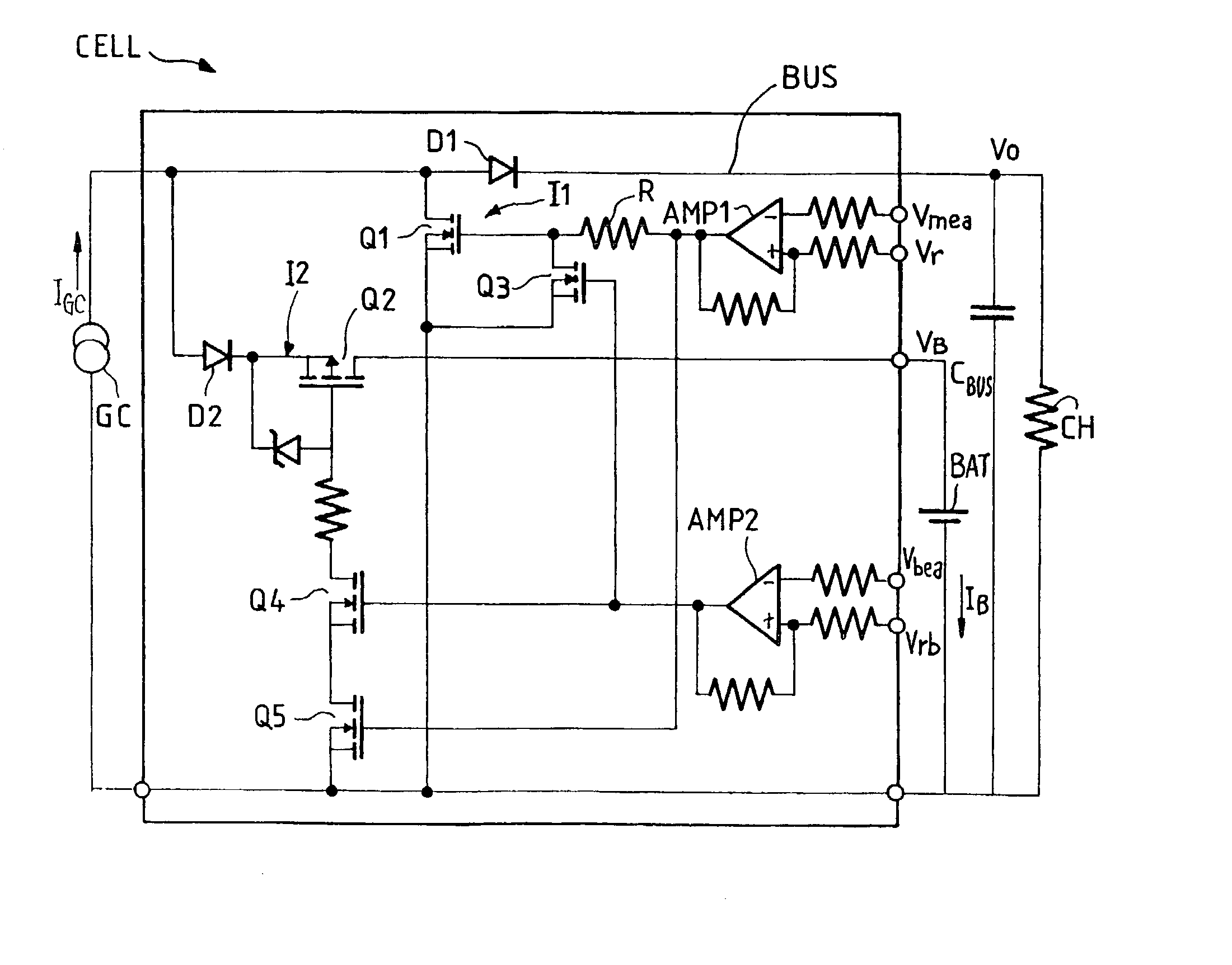 Energy regulation system for an electrical power supply bus