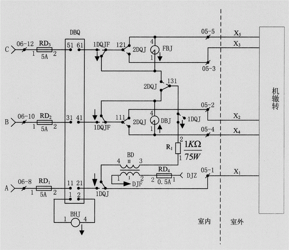 Intelligent testing device for control circuit of alternating current switch machine