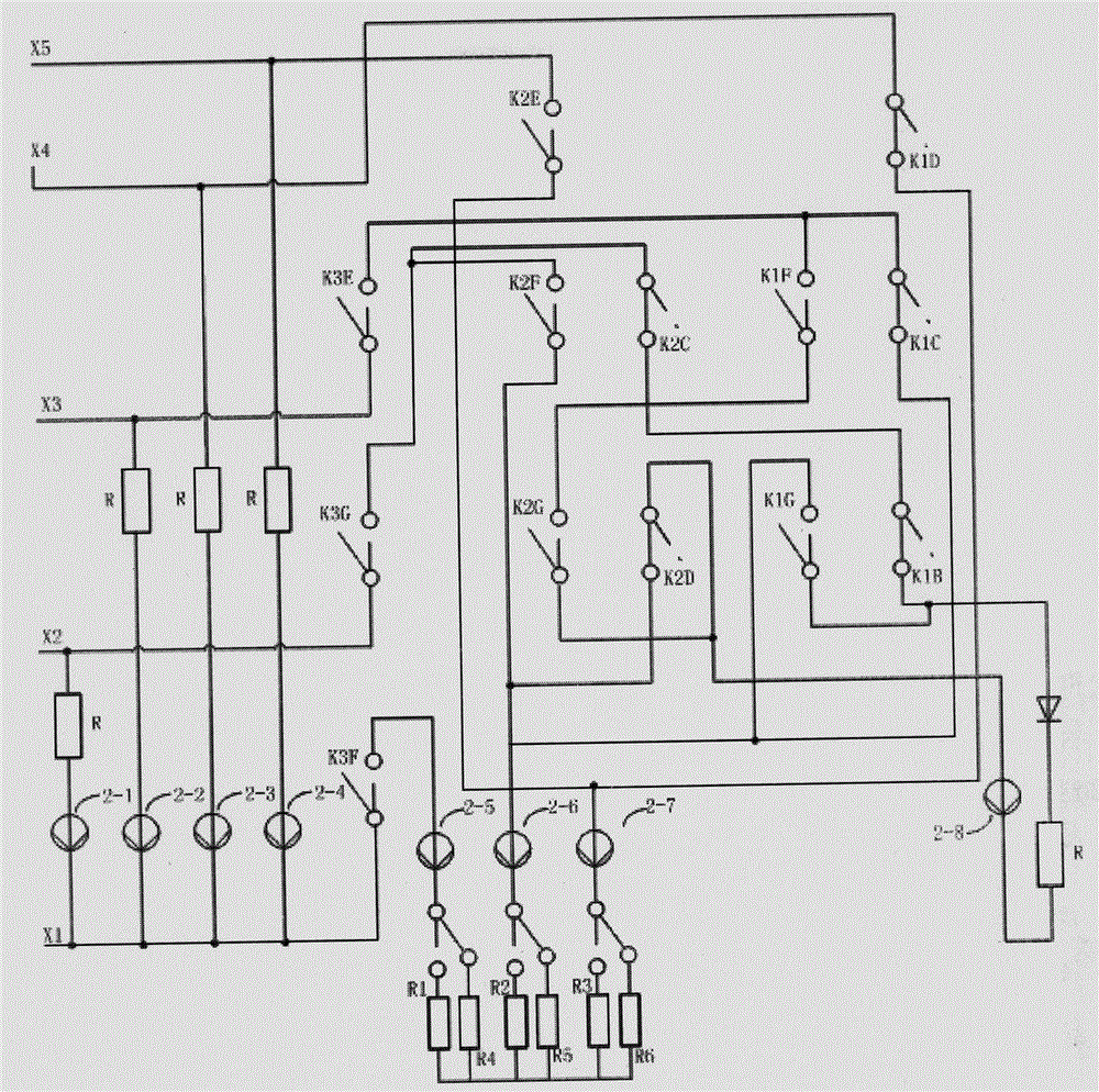 Intelligent testing device for control circuit of alternating current switch machine