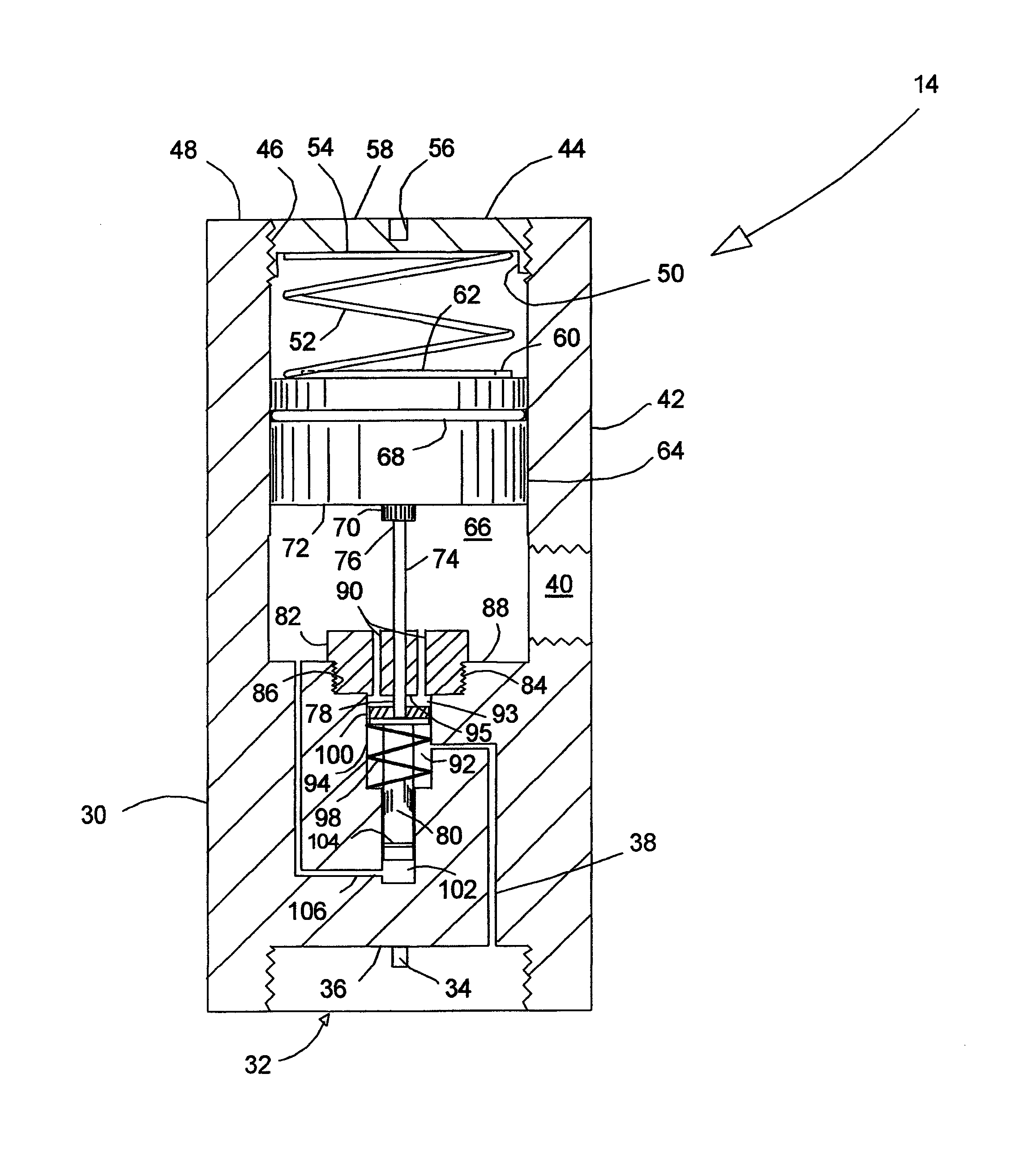 Compensating pressure regulator