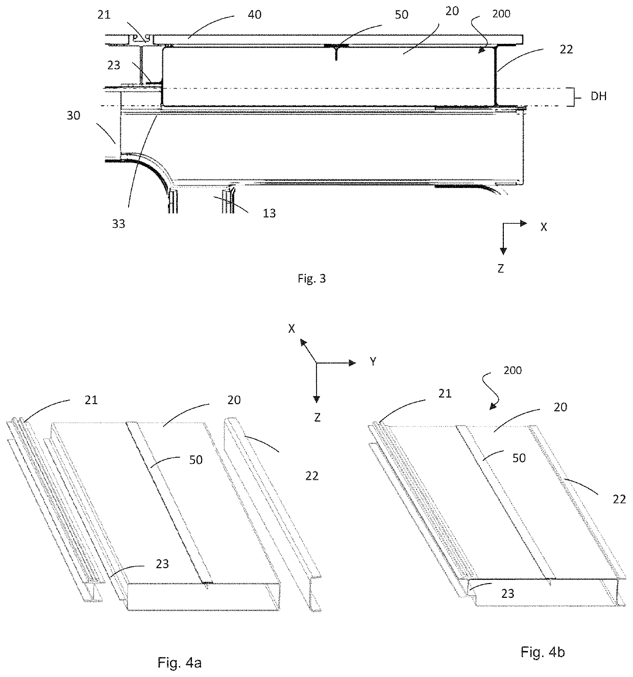 Fuselage and aircraft including an air distribution multifunctional substructure and assembly method