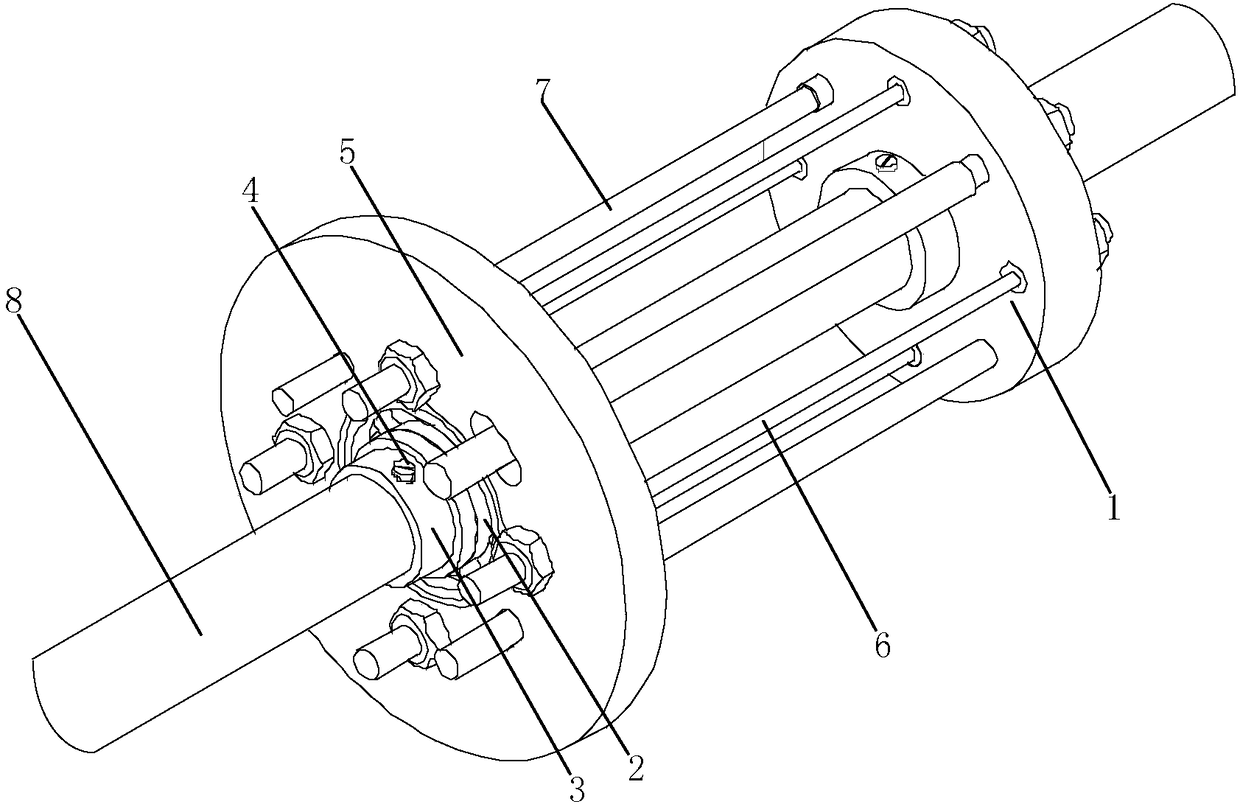 Torsion vibration absorber with piecewise linear rods