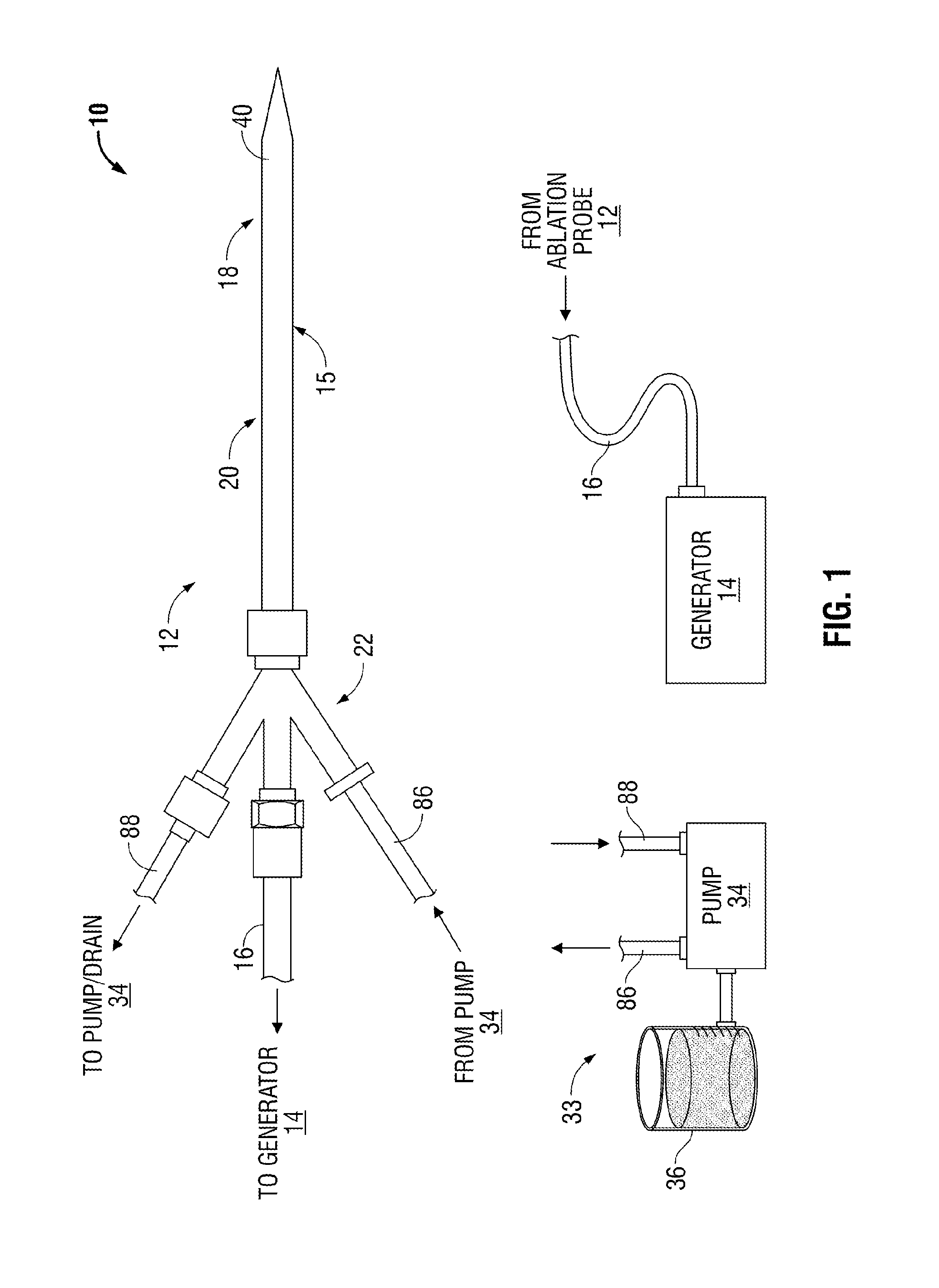 Ablation systems, probes, and methods for reducing radiation from an ablation probe into the environment