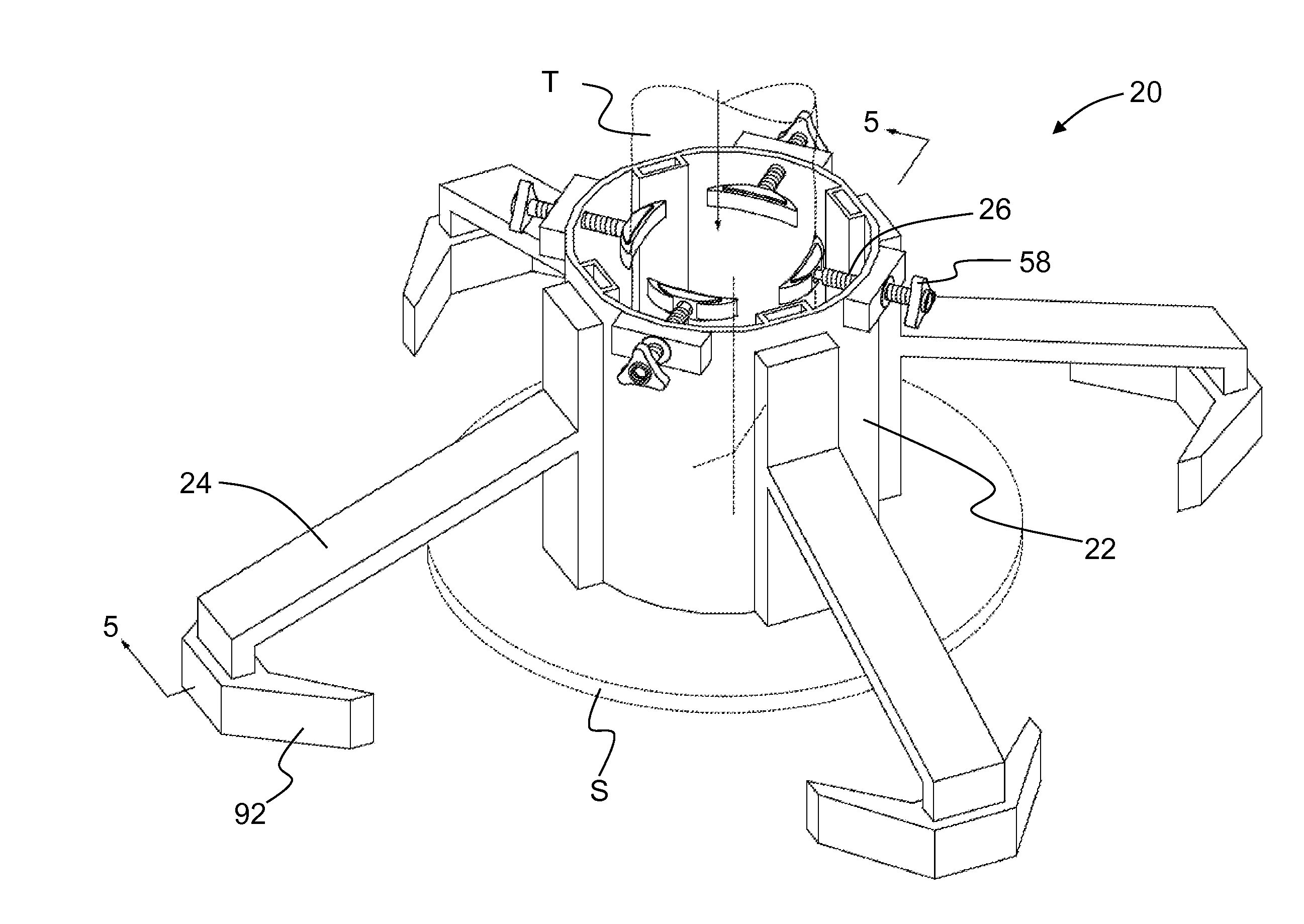 Christmas tree stand and kit therefor