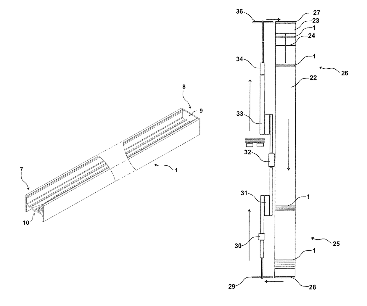 System, a method, and a trough for the cultivation of plants