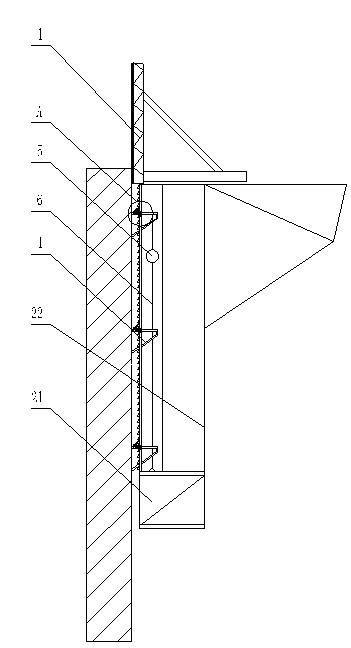 Creeping formwork platform