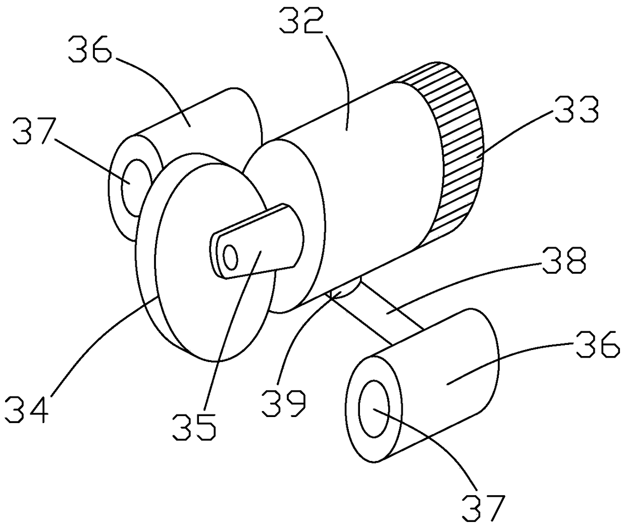 A cloth cutting machine for tie processing