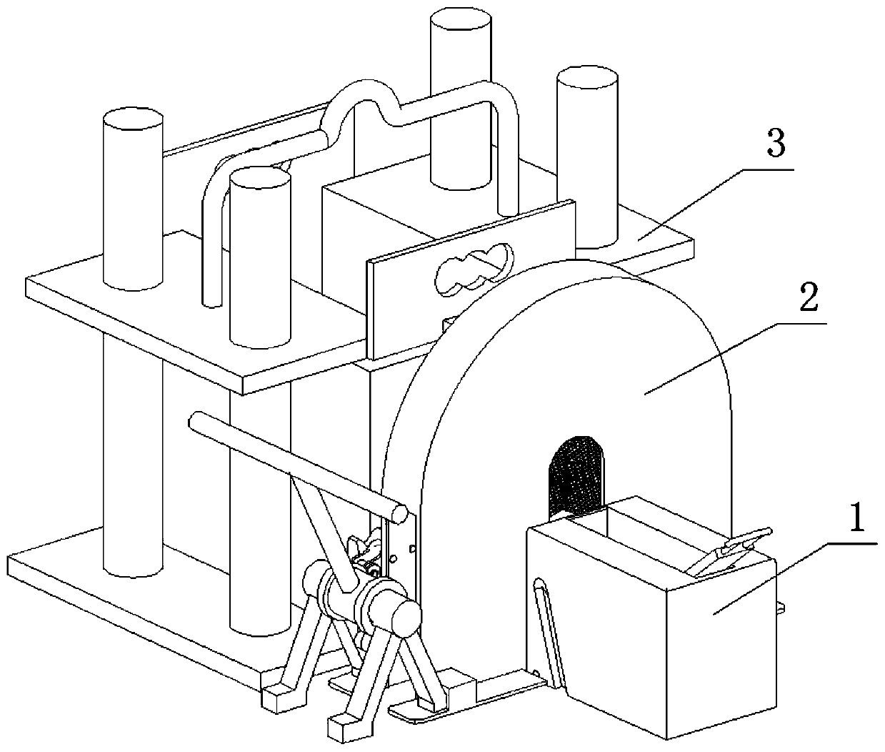 Metal rheological purification pressure forming equipment