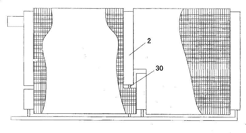 Vapor-liquid separation method of segmented vapor-liquid phase change heat exchanger and phase change heat exchanger