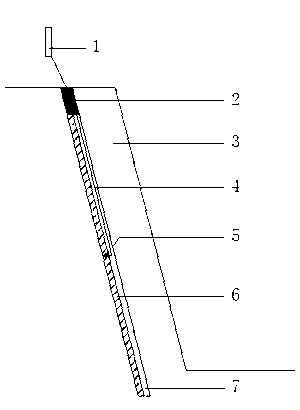 Method for increasing blasting vibration frequency of deep-hole bench