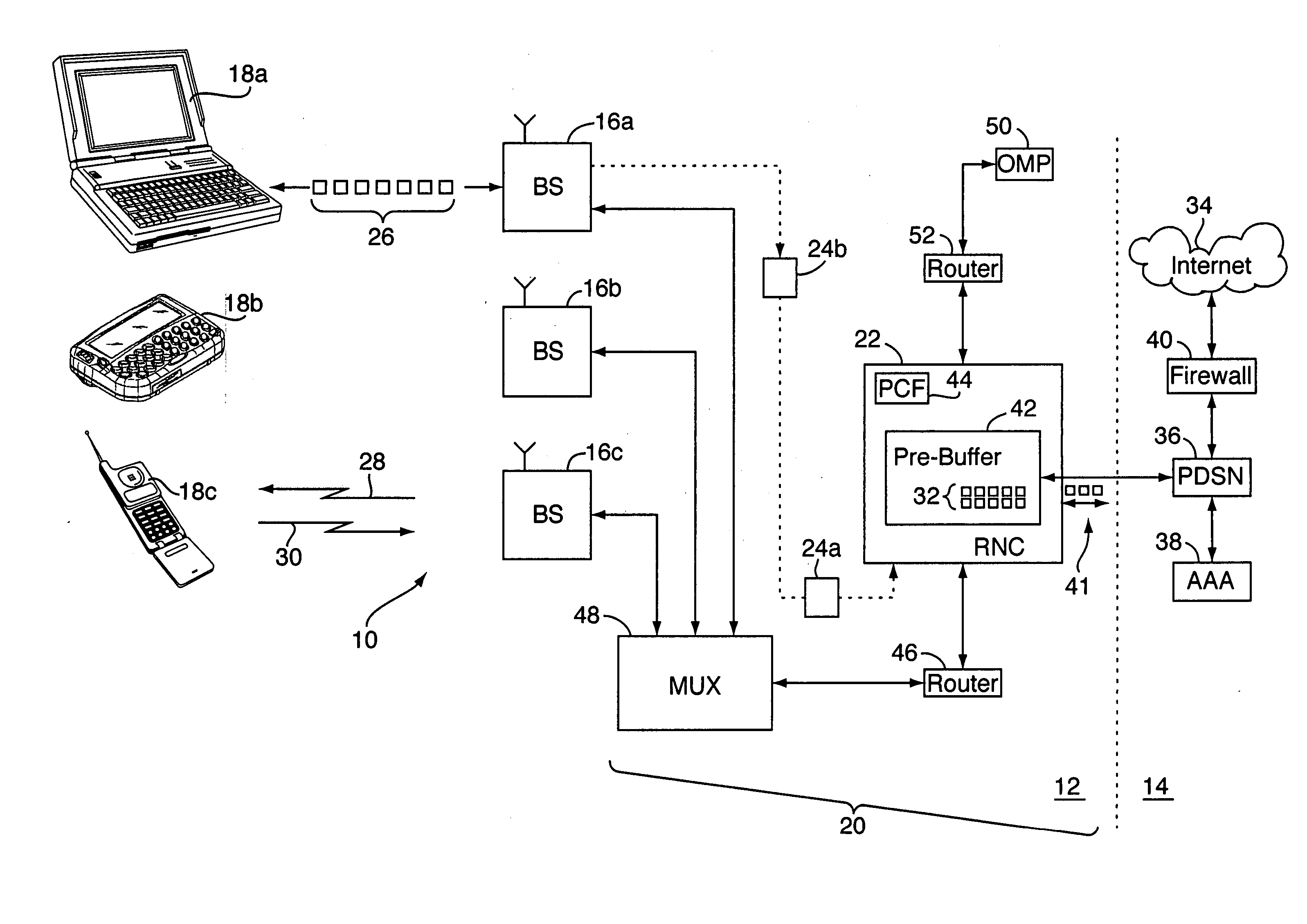 Method for measuring airlink transmission latency in a 1x-EVDO wireless network