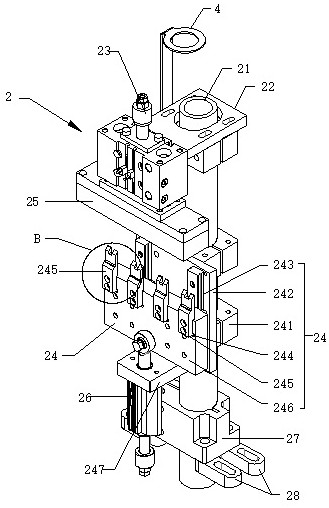 Bending mechanism for solenoid valve coil pin