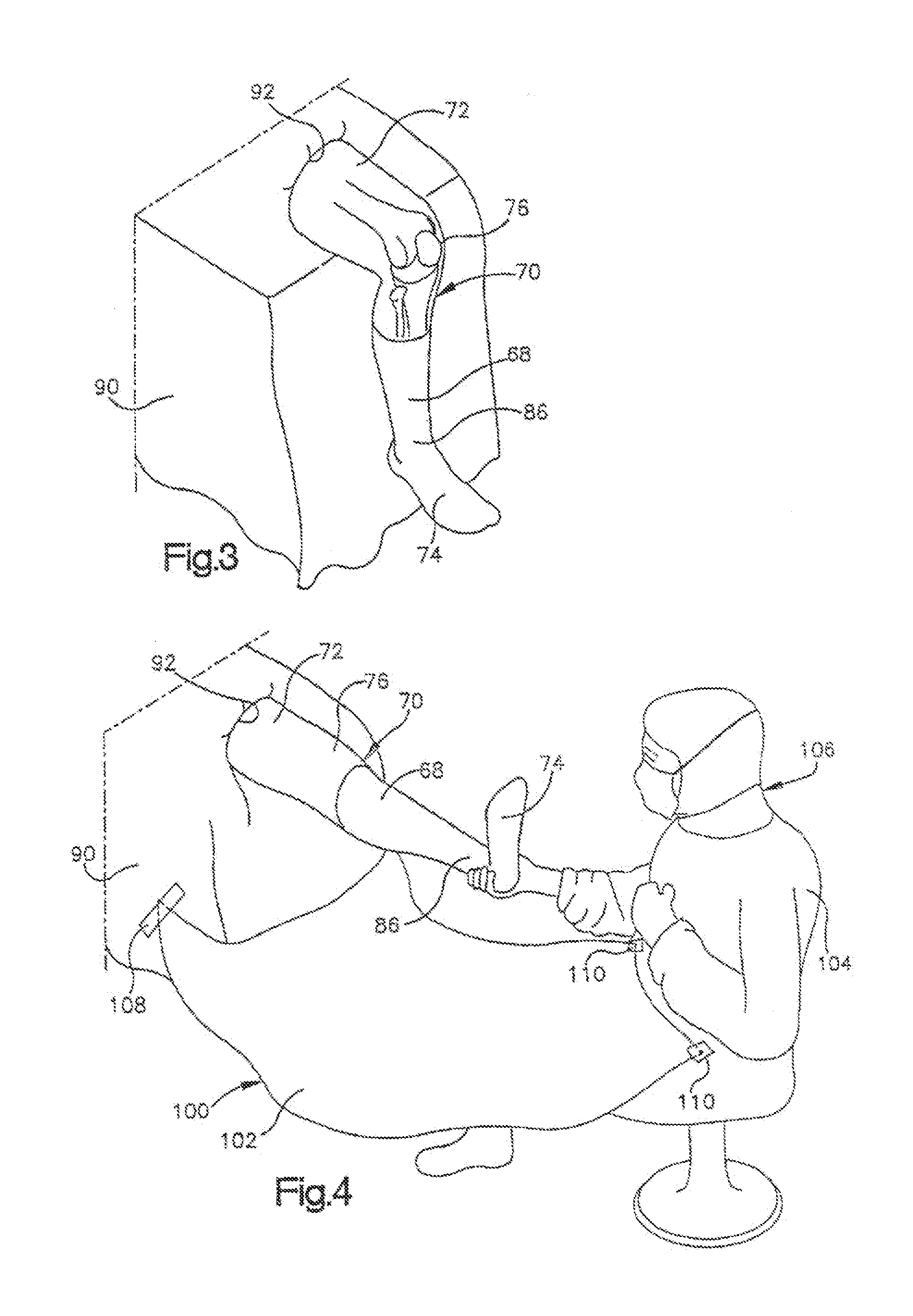 Robotic arthroplasty system including navigation