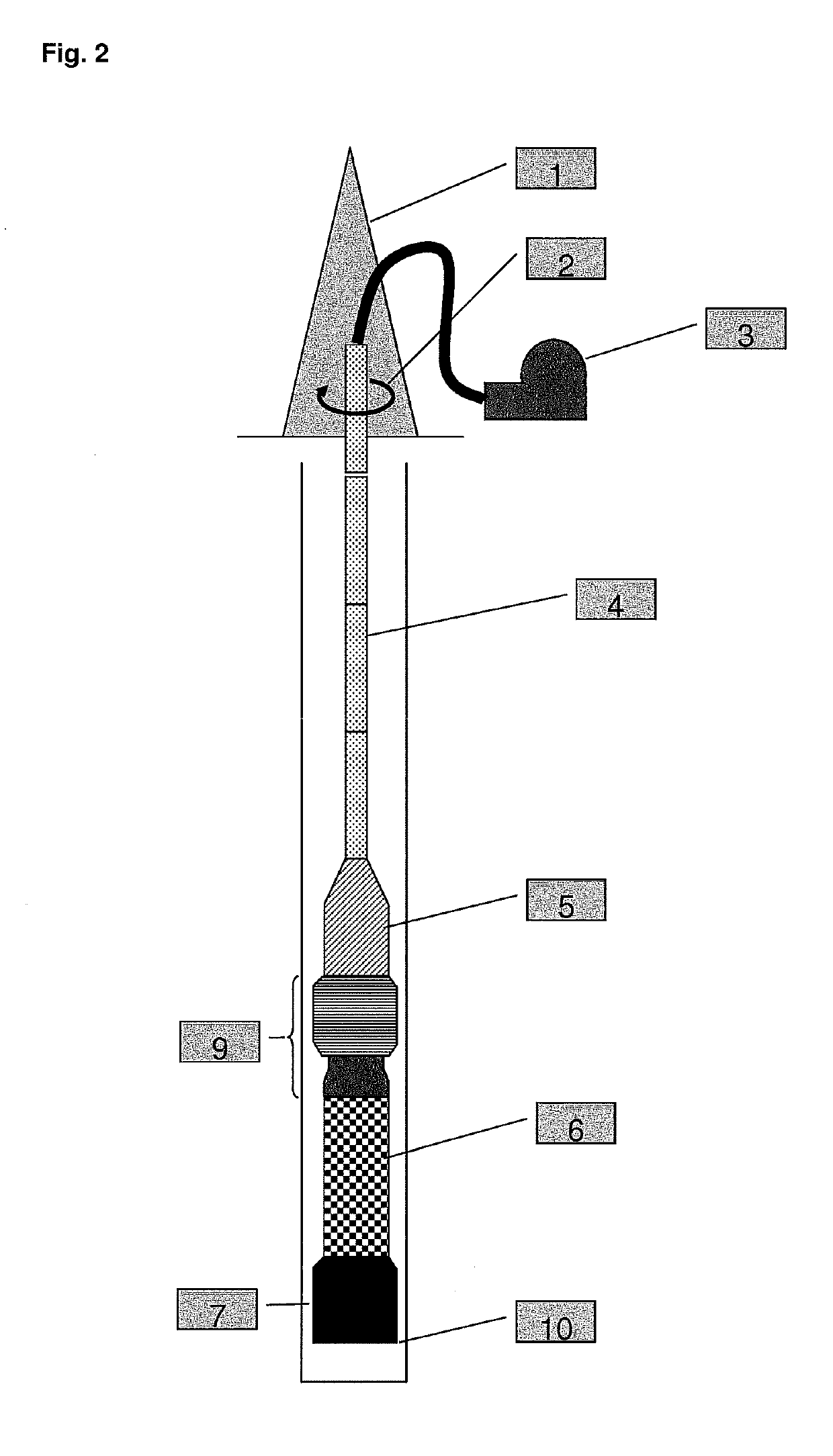 System for rotary drilling by electrical discharge