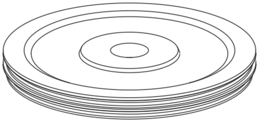 Stepped grinding wheel device and grinding method