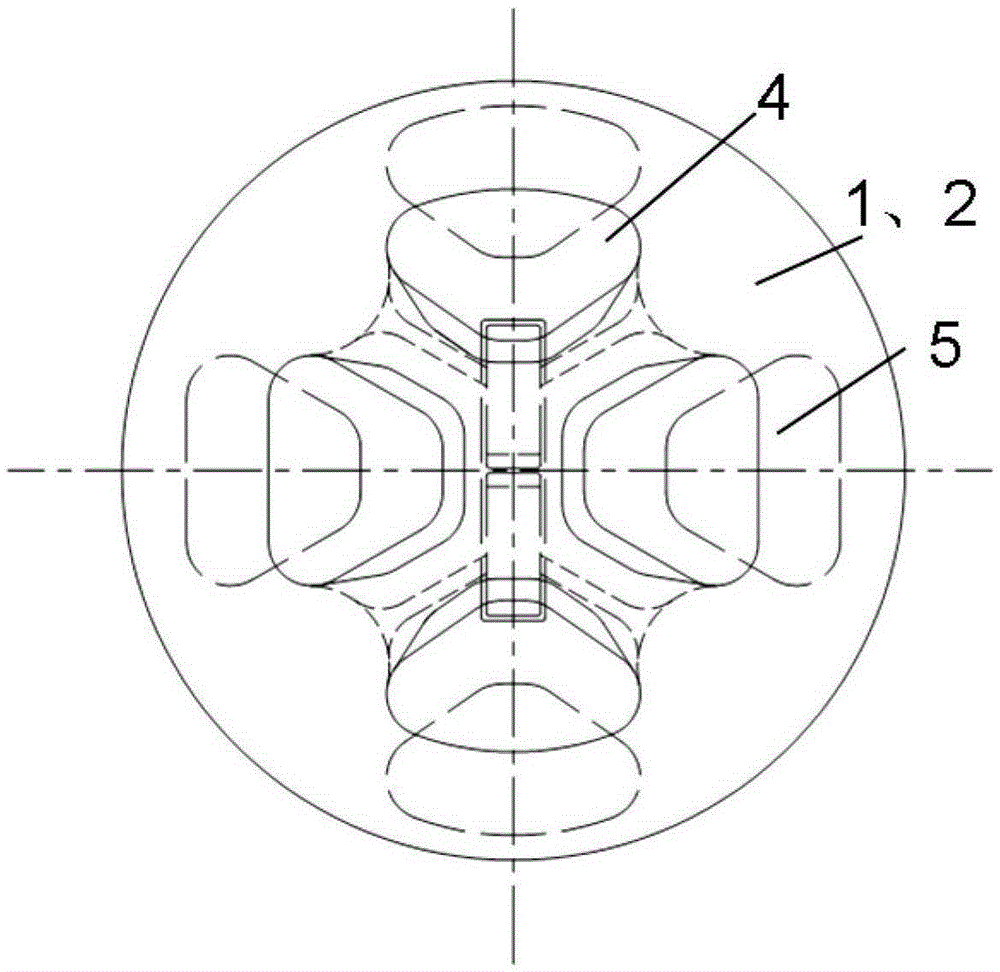 Extrusion die as well as extrusion method and application thereof