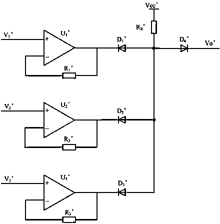 Minimum value taking circuit