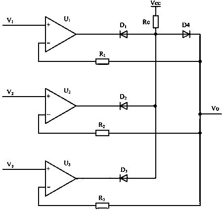 Minimum value taking circuit