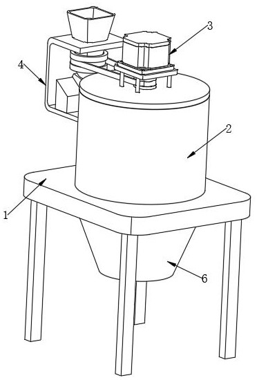 Drying machine provided with material crushing device and working method of drying machine