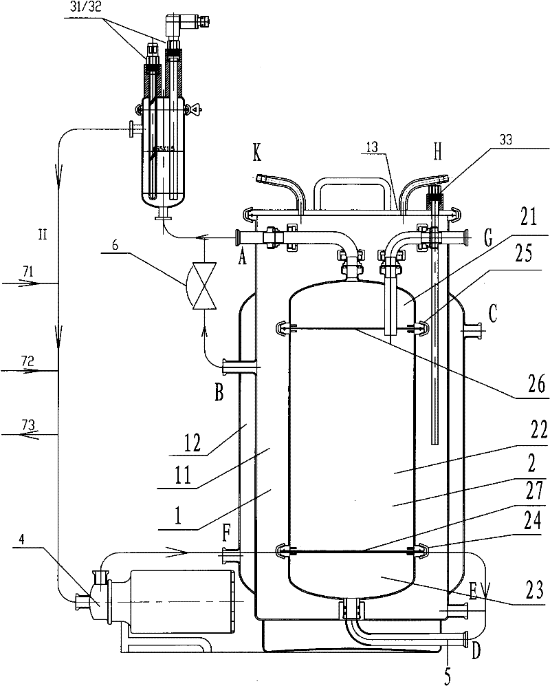 External circulation animal cell culture bioreactor