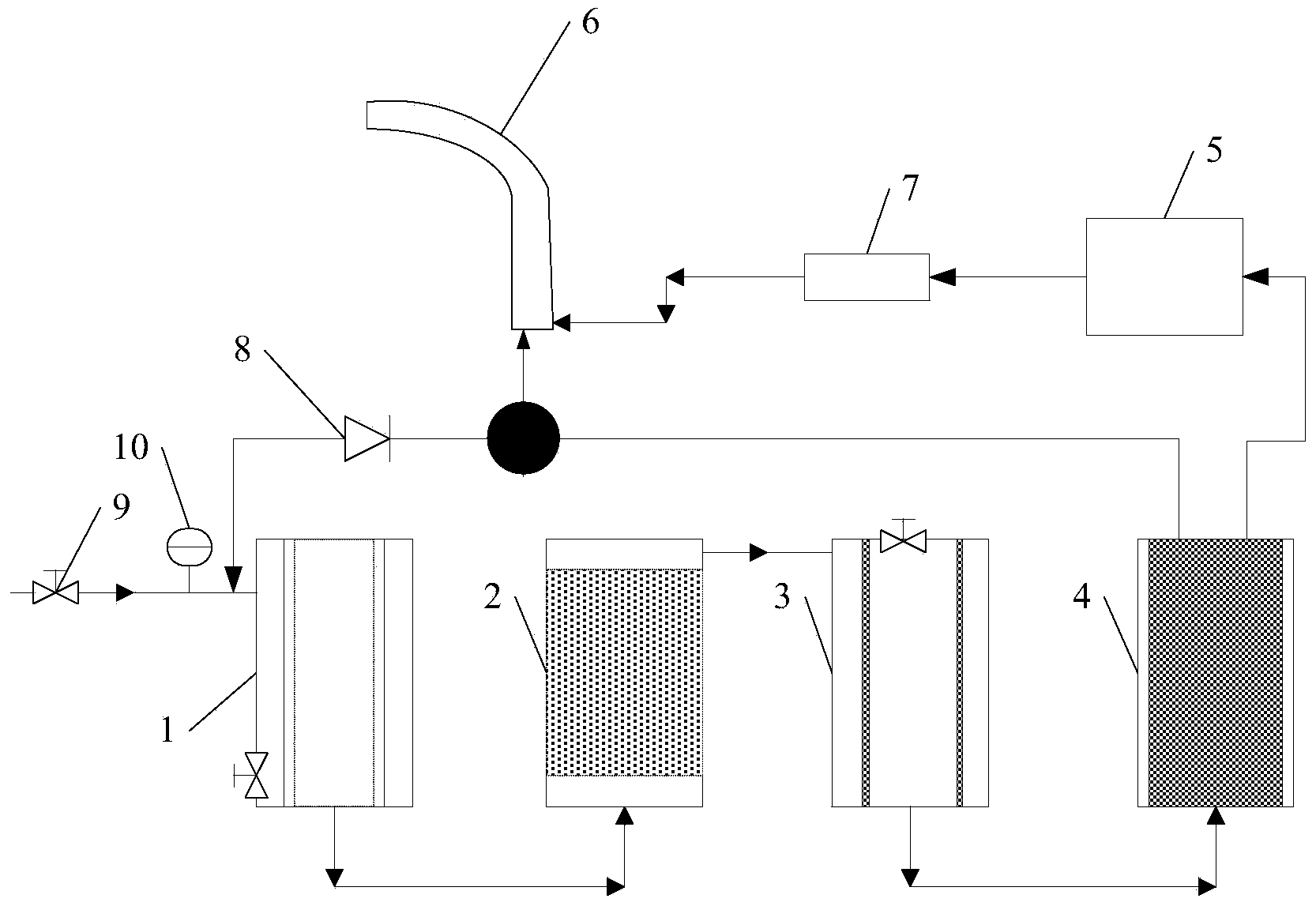 Water purifying machine without waste water