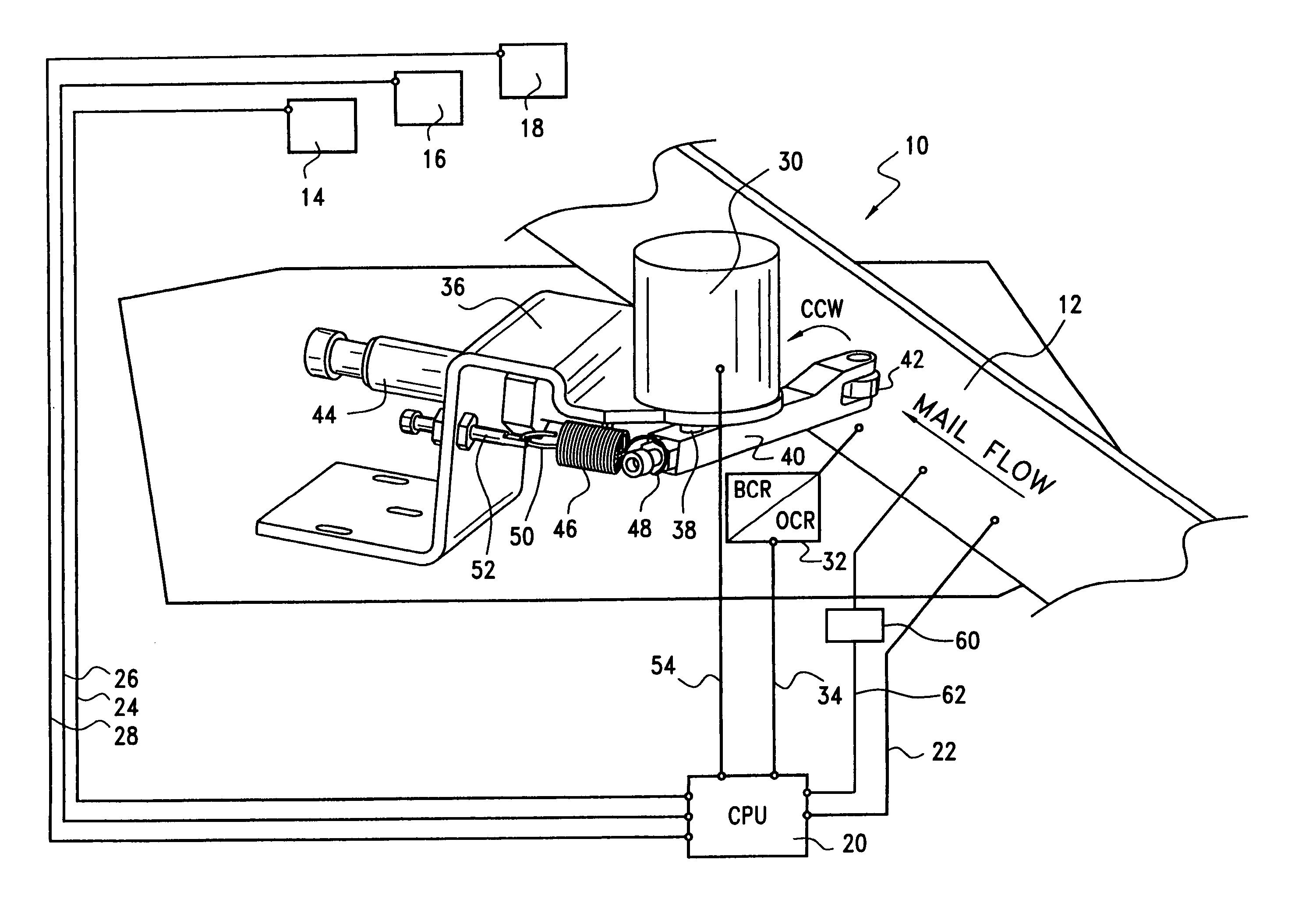 Thickness measuring system, having improved software, for use within a mail handling system, and method of using same