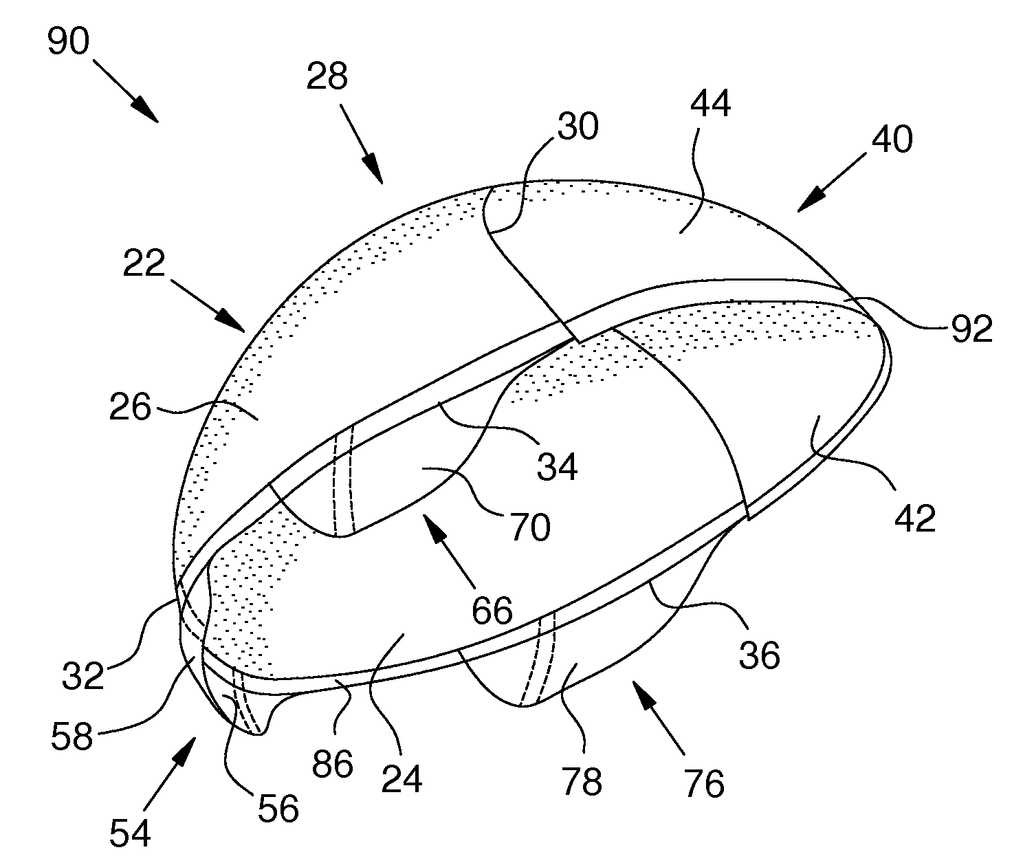 Wig with integral clinging foundation