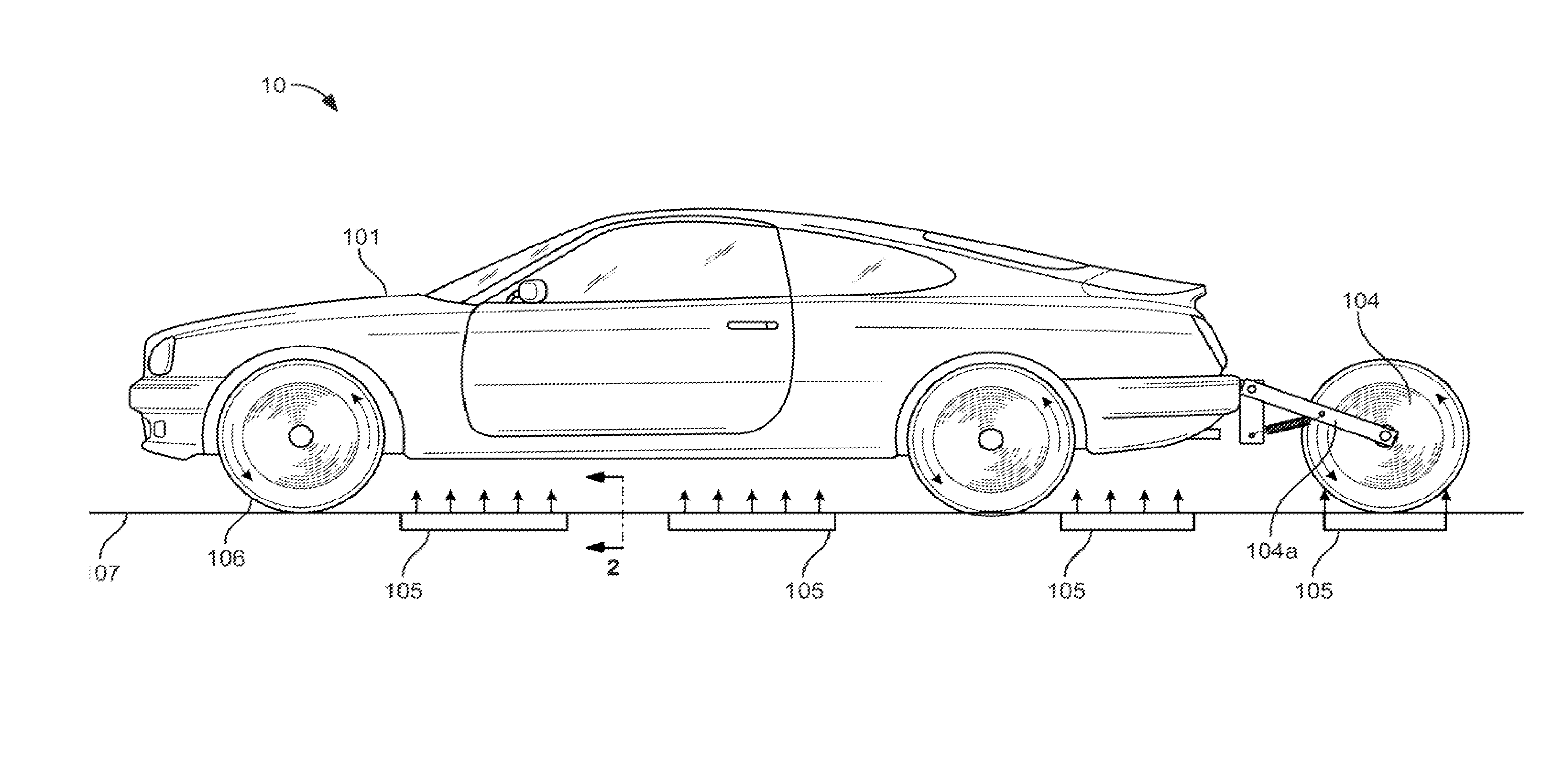 Apparatus and Method for Inductive Power Transfer on an Electrified Roadway Using a Rotating Secondary Inductor