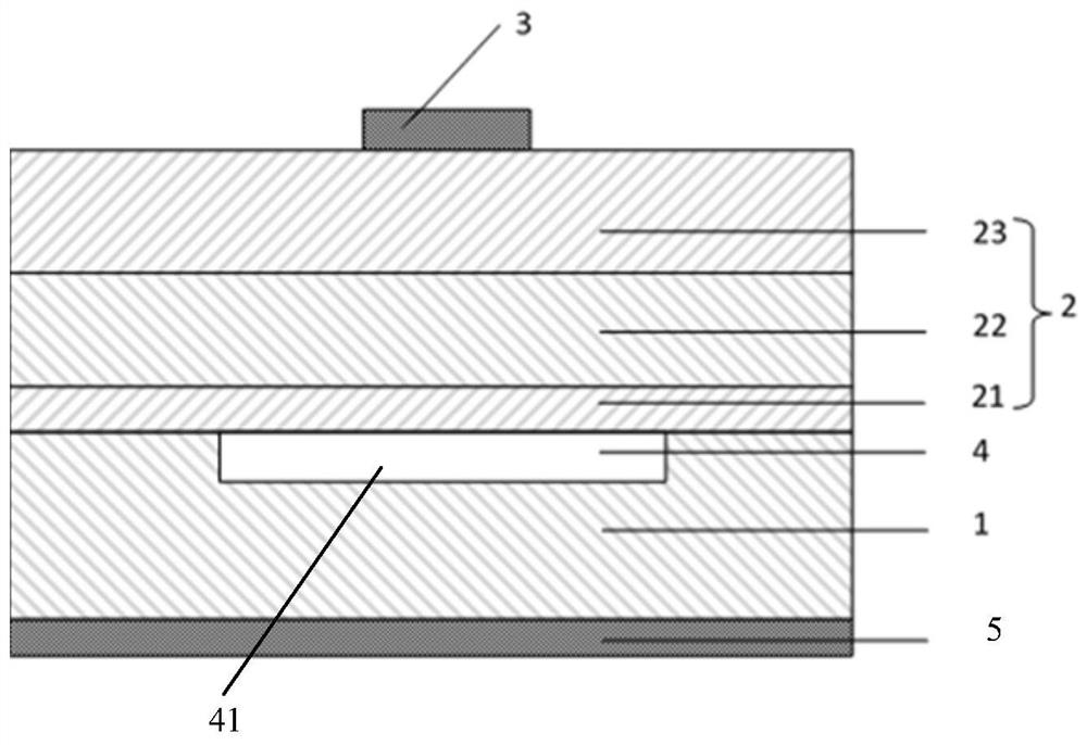 Silicon-based gallium nitride microwave millimeter wave transmission line with low electromagnetic loss and preparation method thereof