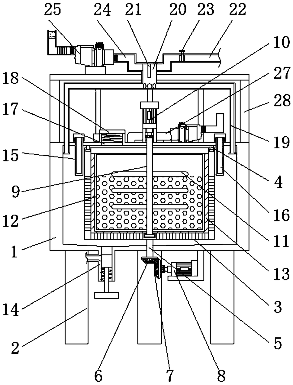 Vegetable dehydration device having cleaning function and used for food processing