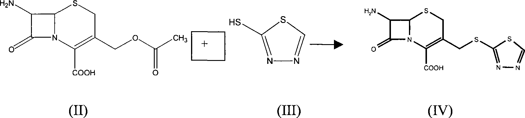 Preparation method of ceftezole and midbody thereof