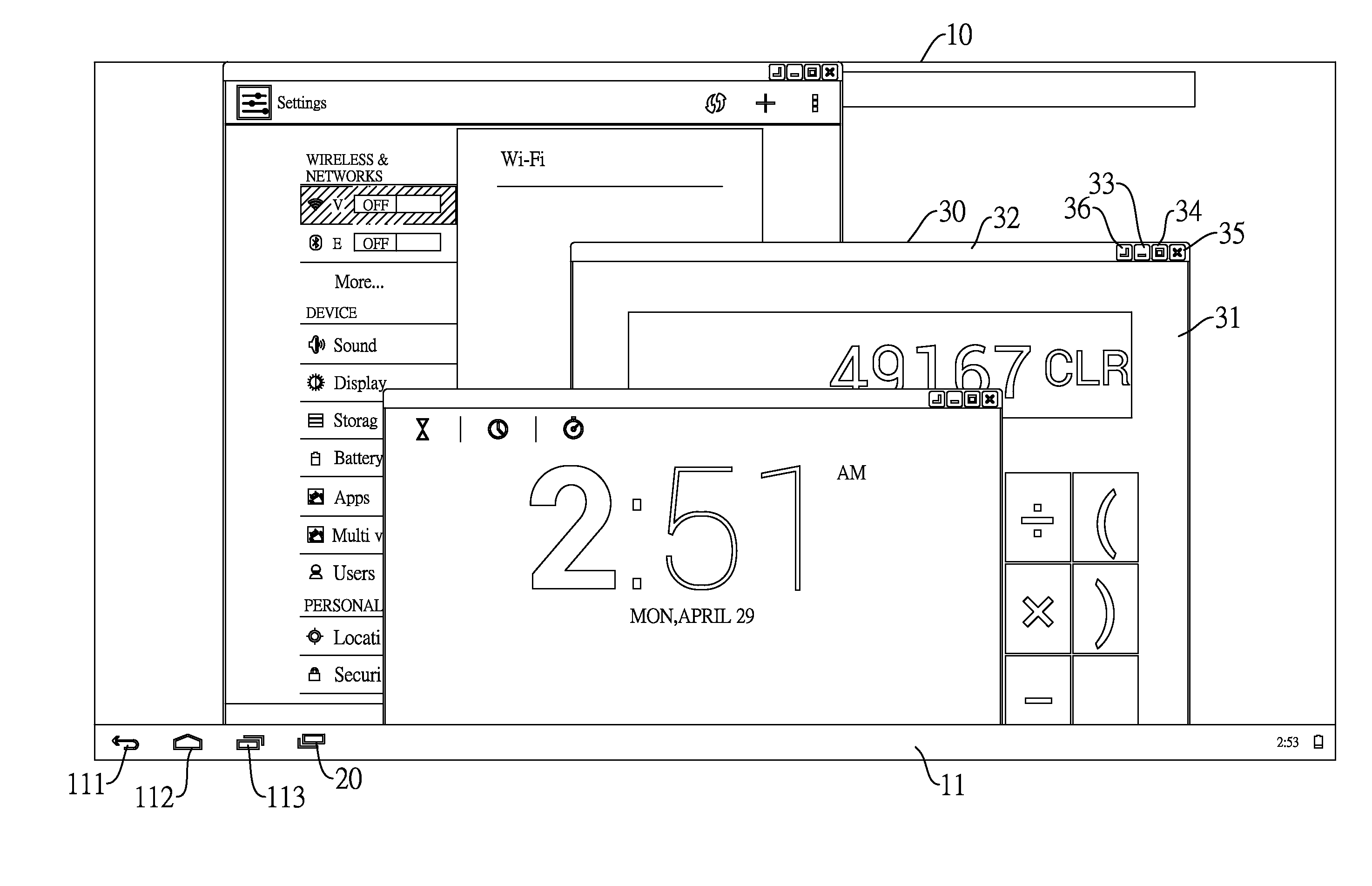 Method of starting applications installed on a mobile operating system in a multi-window mode and device using the same